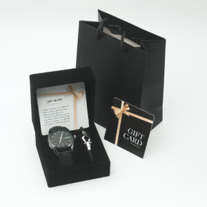 DUO 003 : Watch + Bracelet for men + Packaging + Bag + Gift Card