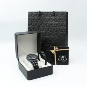 DUO 009 : Watch + Bracelet for men + Packaging + Bag + Gift Card