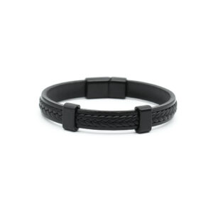 Bracelet for men lLIXY Black Stripe MB9021
