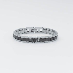 Bracelet for men Watch Style Silver-Black ROLEX MB9058