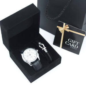 DUO 007 : Watch + Bracelet for men + Packaging + Bag + Gift Card