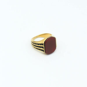 Men’s Ring Gold Red B0127