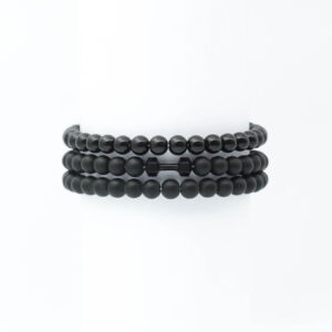 Set: 3 bracelets for men black mus BH9075