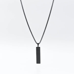 Men’s black barre Necklace MN1303