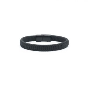 Bracelet for men Braided Stripe Black MB9088