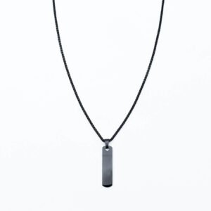 Men’s black barre Necklace MN1310