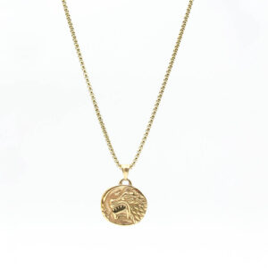 Men’s Gold Necklace Wolf MN1264