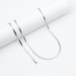 Set: Men’s silver necklace and bracelet FLAT MN1270