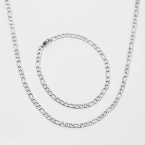 Men’s Silver Necklace and Bracelet TF MN1252