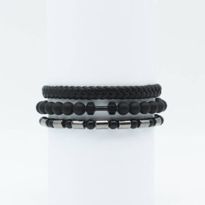 Set: 3 bracelets for men BLACKMUS BH9001